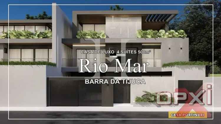Casa Barra 4 Quartos 492m² Piscina Espaço Gourmet Luxo