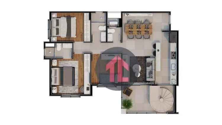 Cobertura 3 Quartos 165m² Hípica Campinas