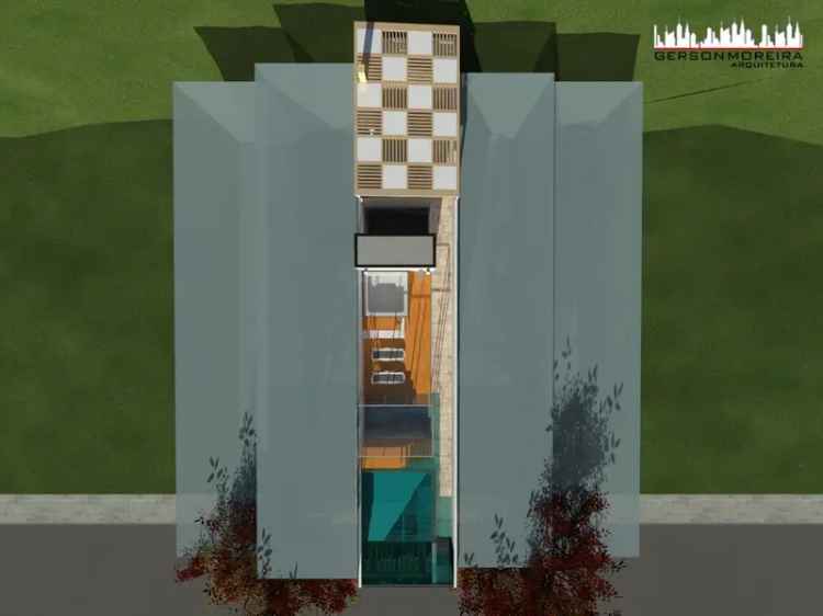 Terreno com Projeto de Casa 4 Quartos em Aclive