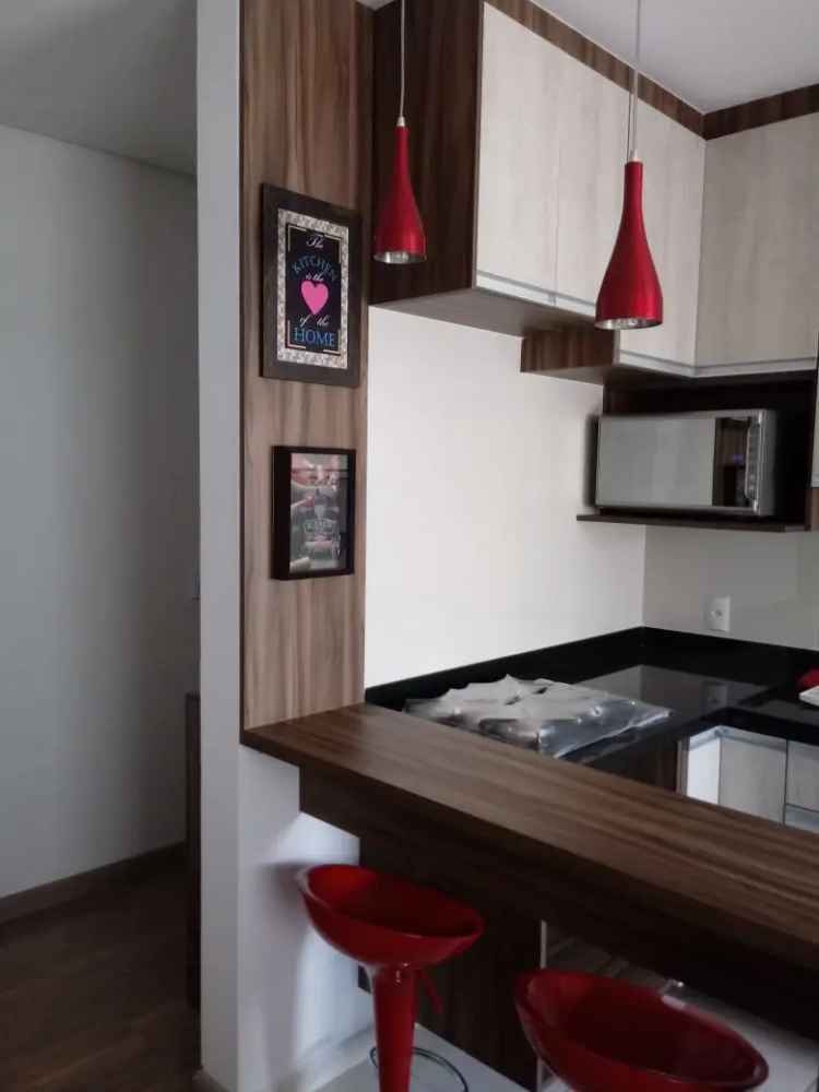 Apartamento 2 Dormitórios Bella Colônia Jundiaí 46m² Andar Alto Mobiliado