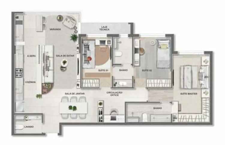 Apartamento 4 Quartos 131m² Jacarepaguá Rio de Janeiro