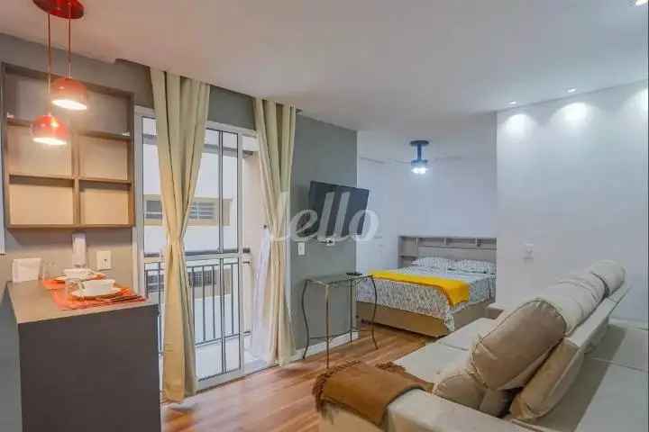 Apartamento 1 Quarto 27m² Mobiliado Centro SP Perto Metrô Liberdade