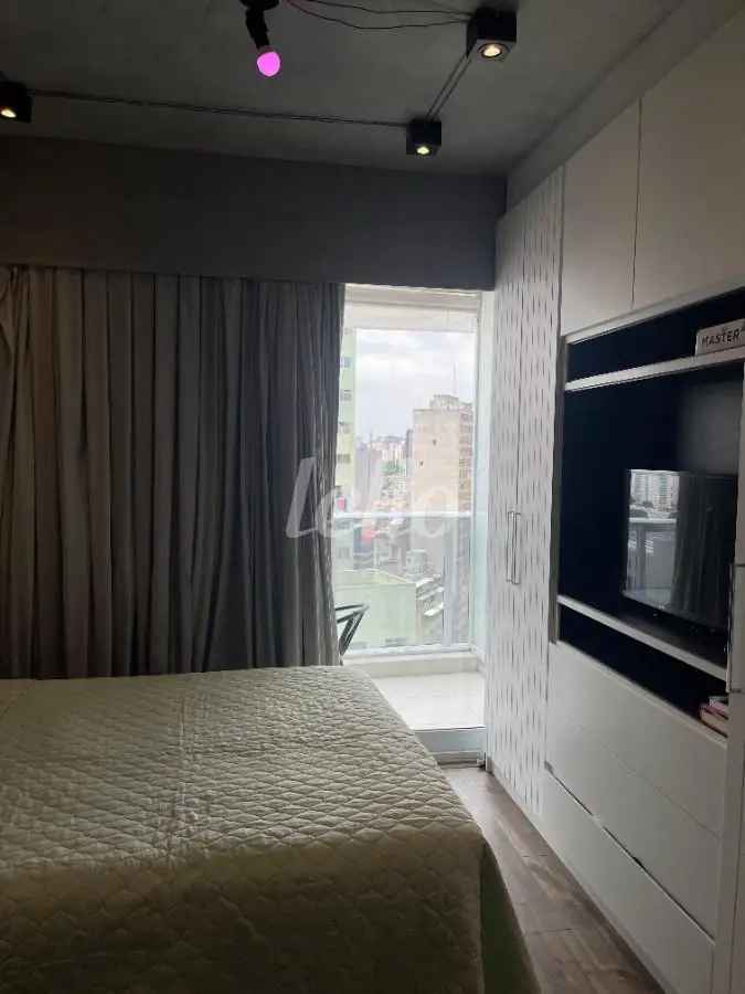 Studio Mobiliado 23m² 1 Quarto Pronto para Morar