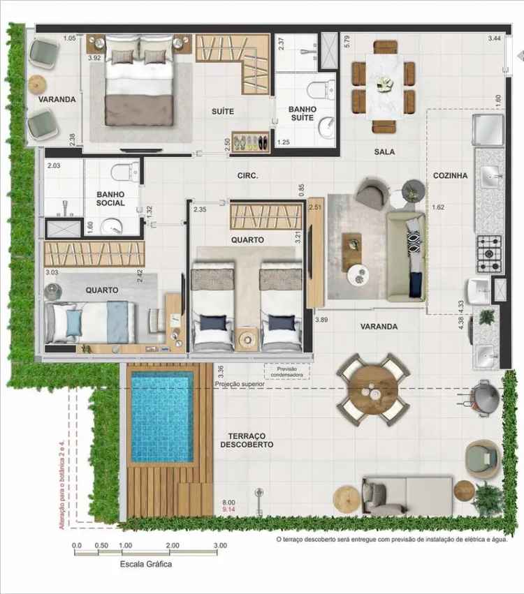 Cobertura 2 Quartos 119m² Jacarepaguá RJ