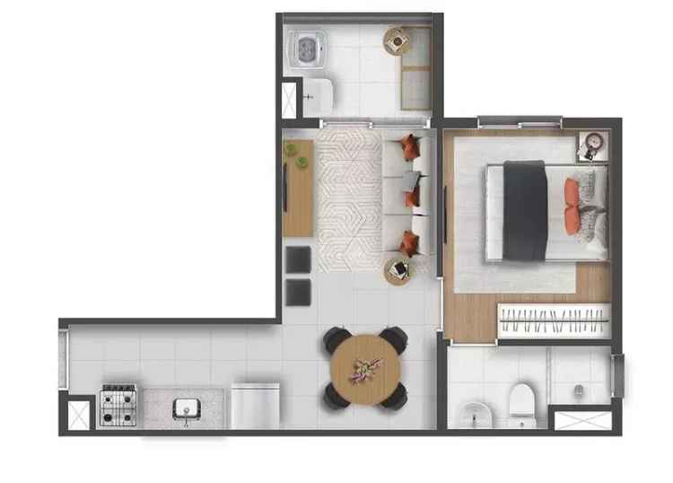 Apartamento 1 Quarto 25m² Próximo Metrô Santa Cecília