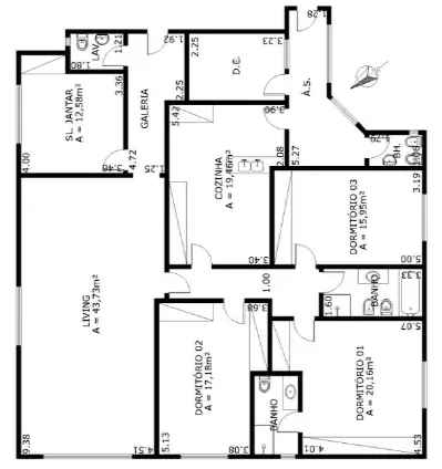 Apartamento 204m² Jardins - Reforma e Projeto Incluso